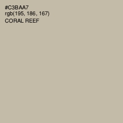 #C3BAA7 - Coral Reef Color Image